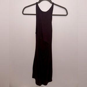 Wilfred Free purple body con open back dress